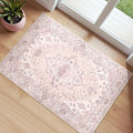 RELEANY Area Rugs Small 2'x3' Washable Non-Slip, Floral Vintage Distress by RELEANY