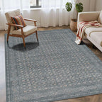 Rugxara Washable Area Rug for Living Room, Vintage Boho Rugs for Office by Rugxara