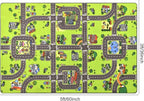 Terrug Kids Rug for Playroom, Non-Slip Washable Educational City Map for - Image 2