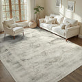 DCX 8x10 Vintage Rug, Machine Washable Stain Resistant Distressed Beige Rug by DCXWashableRug