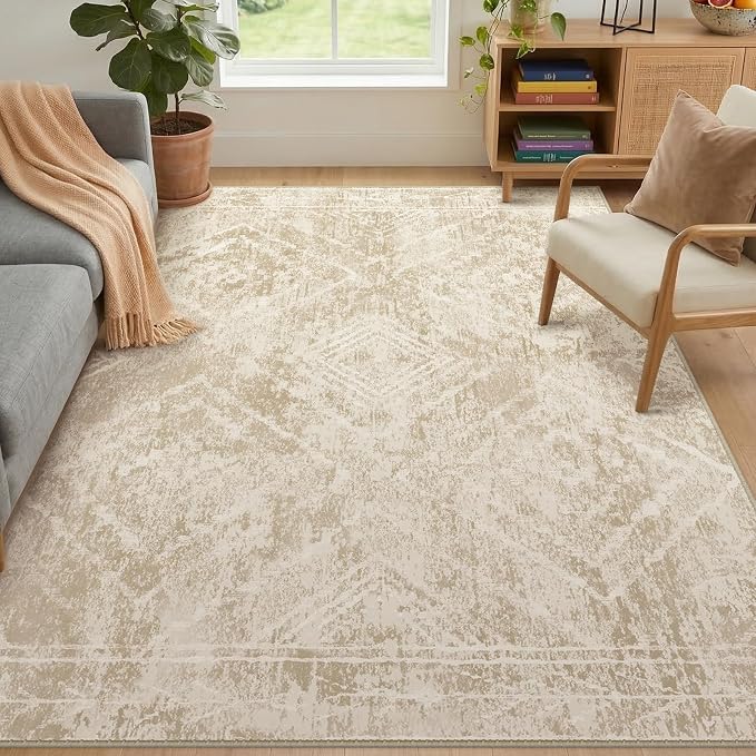 BESTSWEETIE Area Rug 5x7 Rug Machine Washable Non-Slip Low Pile Print Pattern - Image 6