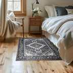 Lessymo 4 x 6 Area Rugs for Living Room- Machine Washable Area Rugs Boho Faux - Image 3