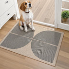 Lahome Enfys Rainbow Easy Jute Rug, Farmhouse Nature Washable Non Shedding Low by Lahome