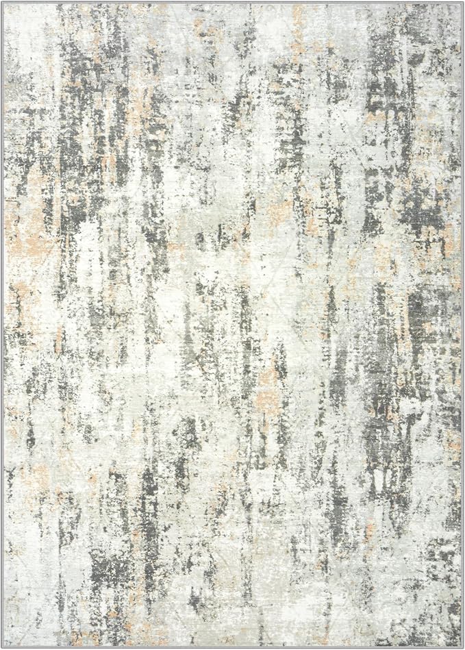 6x9 Area Rugs Washable Rug: Large Modern Abstract Living Room Rug Soft - Image 2