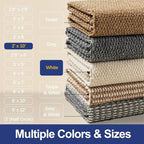 Faux Jute Hallway Runner Rug 2'x10', Washable & Non-Slip, No Odor. Farmhouse - Image 7