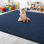 5x7 Feet Navy Blue Area Rugs for Bedroom, Indoor Washable Memory Foam Rug for - Image 7
