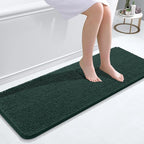 OLANLY Bathroom Runner Rugs 47x17, Soft Absorbent Chenille Bath Rugs, Rubber by OLANLY