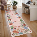 Lahome Floral Kitchen Runner, 2X6 Washable Runner Rug Non-Slip, Ultra-Thin Soft by Lahome