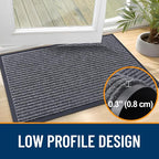 OLANLY Front Door Mat Indoor Outdoor Entrance, Waterproof Heavy Duty Doormat - Image 4