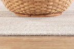 CAMILSON Easy Jute Round Rug 4ft Indoor Outdoor Off-White Color Fiber Area Rugs - Image 4