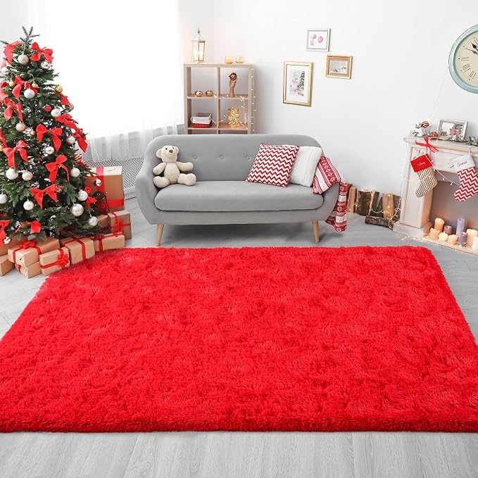 Chicrug Soft Area Rug for Bedroom Living Room Plush Fluffy Rug 8x10 Feet - Image 8