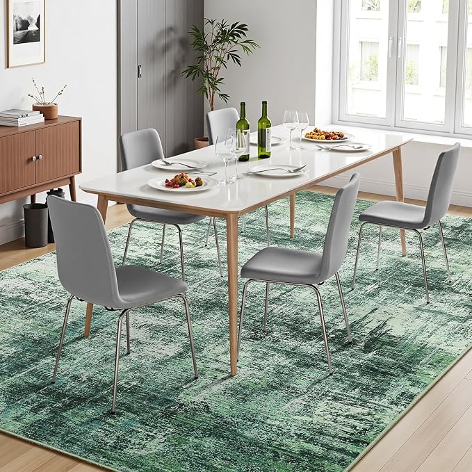 Lofus 5x7 Area Rug for Living Room, Neutral Modern Washable Carpet for Bedroom - Image 3