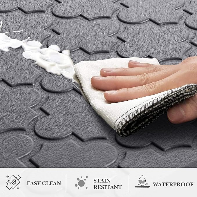 Kitchen Mat Cushioned Anti-Fatigue Floor Mat Water Resistant Non-Skid Kitchen - Image 4
