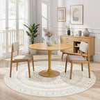 cotiled 5x5 Round Area Rugs Living Room Rug: Washable Boho Rugs - Image 4