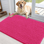 OLANLY Dog Door Mat for Muddy Paws 36x24, Ultra Absorbent Chenille Mud Doormat by OLANLY