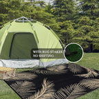 Pauwer Waterproof Outdoor Rug 6x9, Reversible Plastic Straw Patio Camping Rug - Image 6