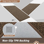 BEQHAUSE Dirt Trapper Door Mat 32" x 48", Non-Slip Washable Doormats Entrance - Image 6