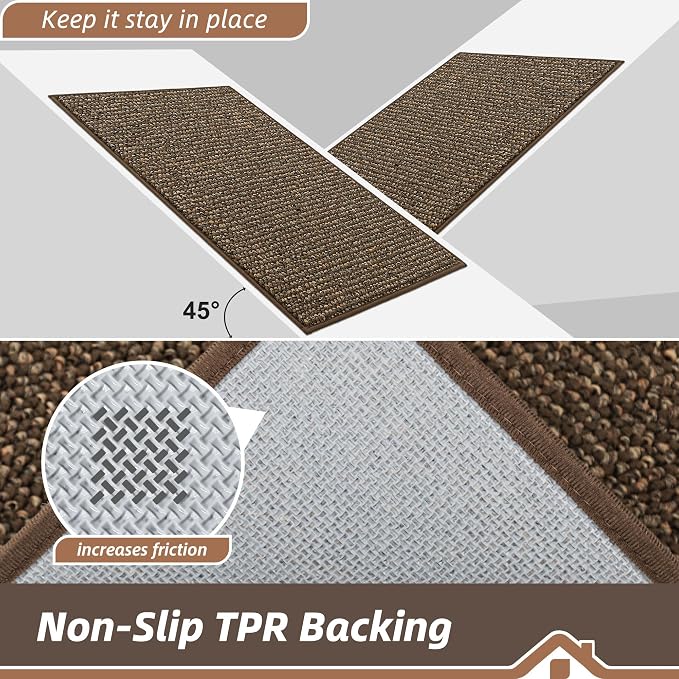 BEQHAUSE Dirt Trapper Door Mat 32" x 48", Non-Slip Washable Doormats Entrance - Image 6