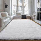 PAGISOFE Fluffy Shaggy Area Rug 5x8, Plush Rugs - Image 3