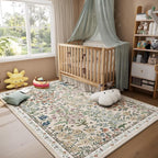 Machine Washable Rugs for Living Room: 5x7 Area Rugs for Bedroom Vintage Stain - Image 6