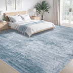 Area Rugs 9x12 Living Room: Washable Rug Modern Abstract Large Rugs Soft Non - Image 3