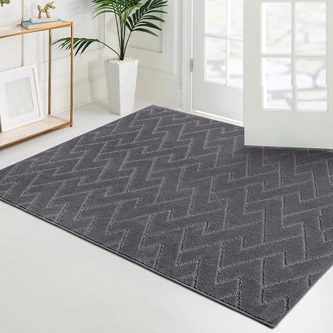 PURRUGS Easy Care Area Rug 4ft x 6ft, Non-Slip Machine Washable Entry Rug - Image 3