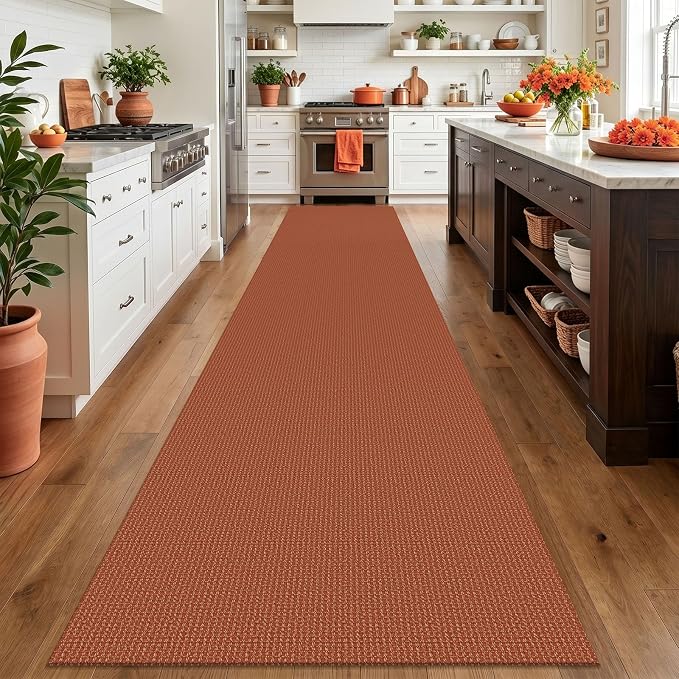 IOHOUZE Washable Exrea Long Hallway Runner Rug 3x16 Non Slip Rubber Backed - Image 2