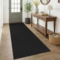 KOZYFLY Black 3x7 Washable Kitchen Runner Rug, Non Slip Wide Runners by KOZYFLY