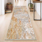 HEBE Hallway Runner Rug 2'x6' Washable Vintage Distressed Area Rugs Non Slip - Image 8