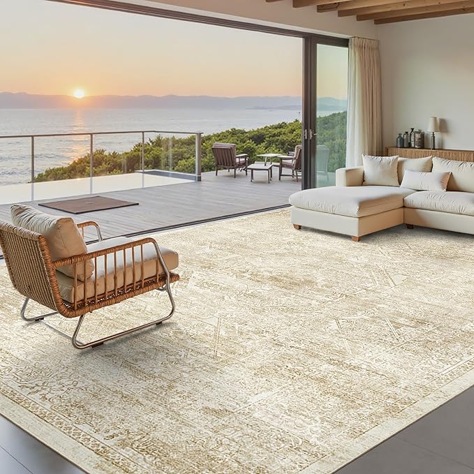 Soalmost Washable Area Rug 10x14, Large Soft Rugs by Soalmost