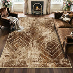 BESTSWEETIE Area Rug 8x10 Rug Machine Washable Non-Slip Low Pile Print Pattern - Image 8