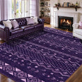 SERISSA 6x9 Area Rugs for Living Room, Washable Non-Slip Purple and White Boho by SERISSAHomeDecorCollection