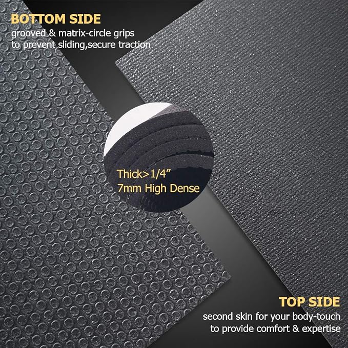 GXMMAT Extra Large Exercise Mat 16'x6'/12'x6'/10'x6'/8'x6', Extra Wide Workout - Image 3