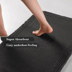 RESARE Waffle Bathroom Runner Rugs, Super Absorbent Bath Mat Non Slip Washable - Image 3