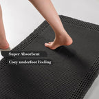 RESARE Waffle Bathroom Runner Rugs, Super Absorbent Bath Mat Non Slip Washable - Image 3