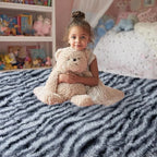 qulint Zebra Rug for Bedroom, 4x6 Fluffy Animal Rug for Living Room, Shaggy - Image 7