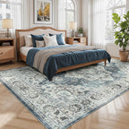 Lessymo 8x10 Vintage Medallion Rug - Image 7