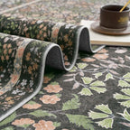 jinchan Zenith Floral Runner Rug 2x6 Washable Kitchen Runner Non-Slip Low-Pile - Image 9