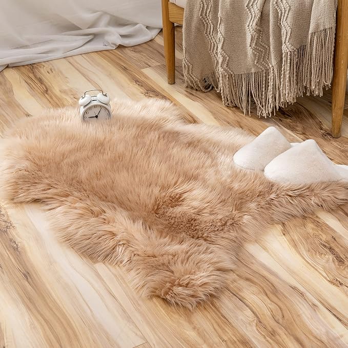 MIULEE Fluffy Rug Soft Shaggy Faux Fur Area Rug Luxury Plush Sheepskin Carpet - Image 5