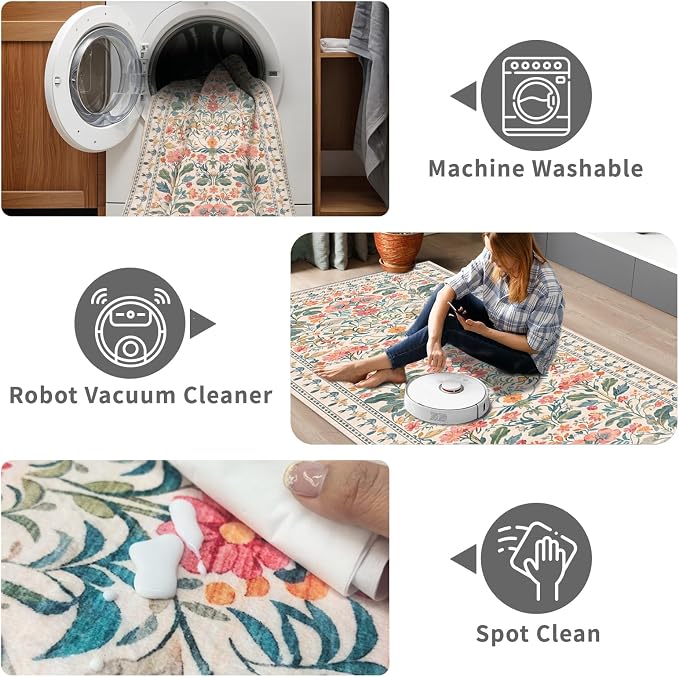 2x6 Soft Washable Runner Rugs: Velvet Feel & 5-10 Degrees Warmer Underfoot - Image 6