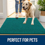 OLANLY Dog Door Mat for Muddy Paws 30x20, Ultra Absorbent Chenille Mud Doormat - Image 6