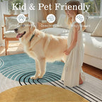 DCX Abstract Machine Washable 10x13 Rug, Mid Century Modern Rug - Image 4