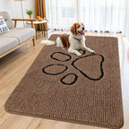 Smiry Dog Door Mat for Muddy Paws, Absorbent Dirt Trapper Non Slip Quick Dry by Smiry