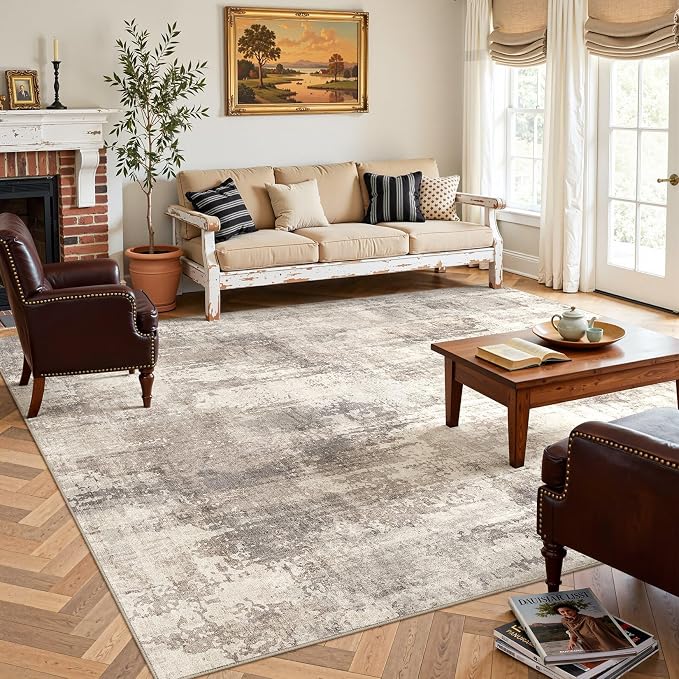 DMOYEST 9x12 Area Rug for Living Room, Washable & Non Slip Large Indoor Carpet - Image 4