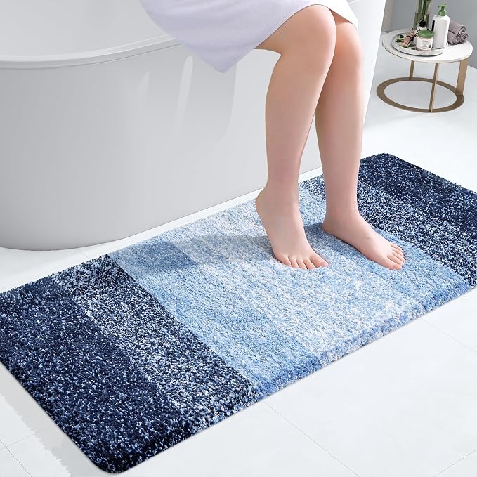 OLANLY Bathroom Runner Rugs Mat 47x20, Extra Soft Absorbent Microfiber Bath Rugs by OLANLY