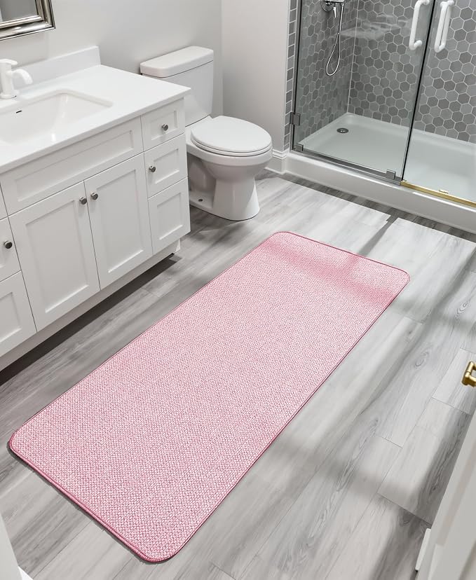 Bosap Bath Mat, Ultra Thin Bathroom Runner Rugs, Large Bath Mats - Image 6