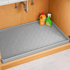 Jin&Bao Waterproof Under Sink Mat 31" x 19", Thick Silicone Mat Cabinet by Jin%26Bao