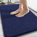 OLANLY Bathroom Rugs 34x21, Extra Soft Absorbent Chenille Bath Rugs, Rubber by OLANLY