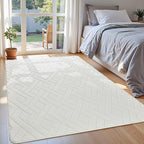 Macgace Ultra Soft Cream White Area Rug - Image 2