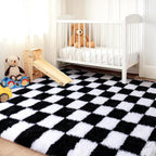 Checkered Rugs for Living Room Bedroom, 5x7 Area Rugs for Living Room, Modern - Image 7